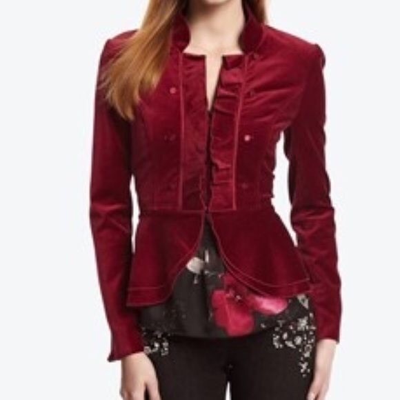 velvet peplum jacket